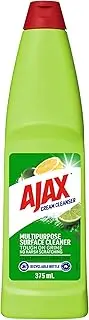 Ajax Cream Cleanser, 375mL, Baking Soda and Citrus Extracts, Kitchen and Bathroom Cleaner, Tough on Grime