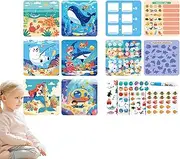 Paint with Water Coloring Books,Magic Reusable Doodle Painting Toy - Educational Learning Water Coloring Drawing Paper Kits for Boys, Girls, Toddler