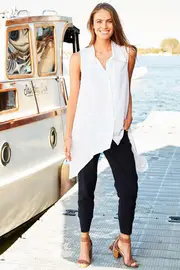 Spot Overlay Pants--THRE-17829