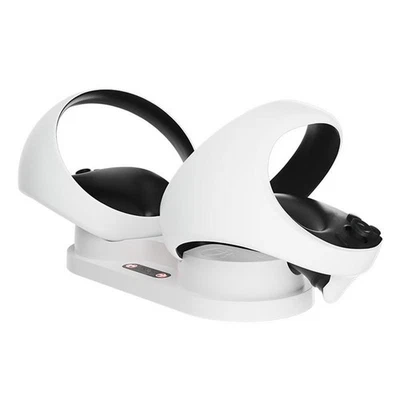 Dual Charger Charging Dock Station Stand For PS5 PS VR2 Controllers Console