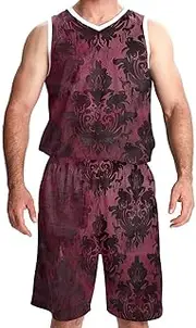 [KQNZT] Basketball Jersey, Personalized Jersey, Men's Athletic Basketball Jerseys, Purple Aurora Polar Bear Animal