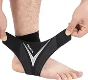 PROIRON Ankle Support Brace - Adjustable Ankle Brace Wrap Strap for Sports Protect, Plantar Fasciitis, Achilles Tendonitis, Ligament Damage, Injury Recovery, One Size for Men Women