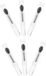CRILSTYLEO Silicone Lip Mask Brush Tool 6 Pieces Set Professional Makeup Tool Eyeshadow Brush Lipstick Applicator Makeup Accessory for Women