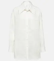[Bottega Veneta] Bottega Veneta Oversized linen shirt AU 8 white