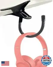 AUXPhome Headphone Stand with Adjustable Hook, Metal Headset Holder, Flexible
