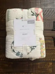 Pottery Barn Kids Floral ABC Quilt NWT
