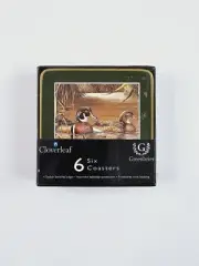 Cloverleaf Greenbrier Set of 6 Coasters Ducks Water Fowl New