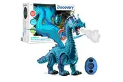 Discovery Kids RC Dragon Smoke, Large Dinosaur Toy w/Actual Smoke Breath, Wing-Flapping, Roaring, Light-Up, Realistic Sound, Easy to Use Remote Control, Fire Mist, Fun Robot Birthday