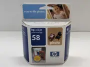 Genuine HP 58 Inkjet Ink Printer Cartridge Exp: Nov 2004 New Open Box