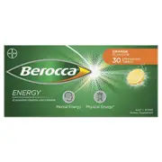 Berocca Energy Orange 30 Effervescent Tablets
