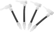 Kisangel Valve Adapter Set 4pcs for Bike Tire Inflator Air Compressor to Hose Connector
