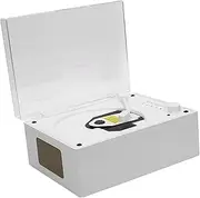 Portable CD Player, Bluetooth 5.0 RetroDesktop CD Player with Remote Control, Built in 2 Stereo Speakers, Multifunctional Clear Sound Quality (White Wood Grain Color)