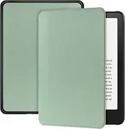 T Tersely Slimshell Case Cover for All-New Kindle 6" (11th Generation, 2024/2022 Release, Model C2V2L3), Magnetic Shell Cover - Agave Green