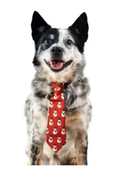 Snowman Holiday Necktie Red Sml/ Xsml For Dogs