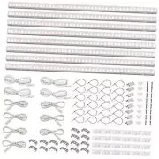 Barrina T5 Grow Lights for Indoor Plants, Full Spectrum Grow 2ft-pinkish White