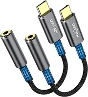 LERTOSEN USB Type C to 3.5mm Female Headphone Jack Adapter,(2-Pack) USB C to Aux Audio Dongle Cable Cord Compatible with iPhone 15 Pro Max/15 Pro/15 Plus,Galaxy S24/S23/S22/S21 Ultra,iPad Pro,Pixel