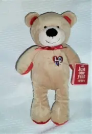 Carters Tan Teddy Bear Just One Year 9" Love Plush Lovey Toy Plush Animal NWT