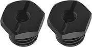 SING F LTD 2Pcs 1/4 Inch-20 to 5/8 Inch-11 Laser Adapter Aluminum Alloy Screw Adapter Studs Accessories for Mounting Camera Webcams LCD Monitors Black
