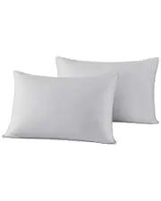 Unikome 2-Pack 233 Thread Count Goose Feather Down Bed Pillows with Cotton Cover