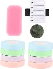 HONMEET 11Pcs Eyelash Extension Supplies Breathable Eyelash Tapes Isolation Patches and Jade for Professional Lash Grafting for Beauty Salons and DIY Lash Applications
