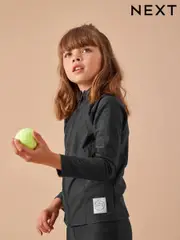 Black Marl Sports Zip Through Jacket (3-16yrs) (174402) | $42 - $53