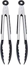 Farberware Classic Mini Nylon Tipped Tongs, Set of 2, Black