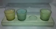 crabtree evelyn candles and ceramic diffuser and candle holder
