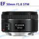 Canon EF 50mm F1.8 STM 新款人像定焦大光圈鏡頭 平輸 一年保【中壢NOVA-水世界】【APP下單4%點數回饋】