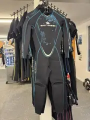 "Morgan" LIGHT BLUE Womens 3mm Premium Scuba Diving Wetsuit – Sizes: XS-XL