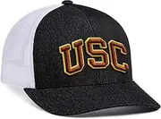 Pacific Headwear Standard NCAA Men's Heather Trucker Snapback Cap-Officially Licensed Collegiate Hat for Sports Fans, Multi