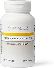 Super Milk Thistle X - Liver Support Formula* Blended with Artichoke, Dandelion Leaf & Licorice Root Extract & Silymarin - Gluten Free - Dairy Free - Vegan - 120 Capsules