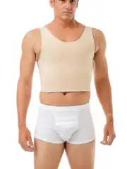 Compression Chest Binder Top Beige S