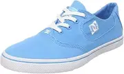 [dc] Womens Blue Shoes Flash Canvas Skateboarding Shoes 10 US