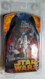 Star Wars ROTS Target Exclusive Clone Trooper in PROTECTIVE Case, NEW, Unopened