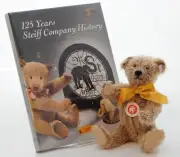 Steiff bears*Teeddy Bear with Book 125 years Limited Edition Bear 23cm*Ean038860