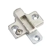 BLUM 175H7130 3MM Nickel Clip Top Two Piece Wing Mounting Plate with Wood Screws