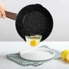 Deep Bottom Frying Pan Uncoated Iron Pot Saucepan Kitchen Supplies