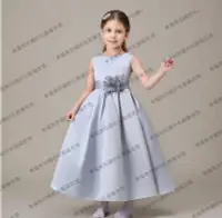 在飛比找Yahoo!奇摩拍賣優惠-上新特賣~2017新款女大童鋼琴演出禮服少女長款顯瘦公主裙中