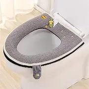 APTPKGDFDK Universal Toilet Seat Cover Winter Thick Warm Soft Velvet Zipper WC Mat Toliet Mat Toilet Seat Cover Bathroom Accessories Decor Toilet seat(SKU-16)