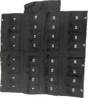 Top Rhino Calculator Wall Hanging Pockets Graphing Calculator Holder Black Large
