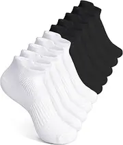 CHANCALCAL 10 Pairs Kids Socks for Boys Girls Ankle Athletic Low Cut Socks Half Cushioned Crew Cotton No Show Sock