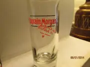 CAPTAIN MORGAN RUM ADVERTISING- 4" Shooter SHOT GLASS- The Captain Is In- new