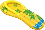 Flip-Flops Shape Inflatable Floating Row, Thickened PVC Swimming Ring, Inflatable Pool Float for Swimming Pool Party, 160 * 60CM LWX