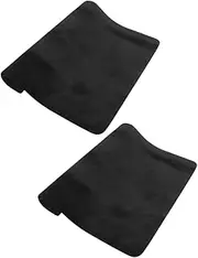 MUSISALY 2pcs Mat Board Game Mat for Table Party Gimmick Prop Poker Cards Gimmick Prop Poker Magician Pads Rubber Black