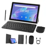 6GB RAM+128GB ROM Android Tablet, 10 Inch 2 in 1 Tablets with 6GB+128GB Black