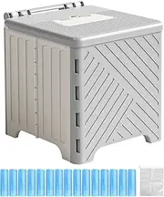 Humdcdy Portable Toilet for Camping,Foldable Potty | Foldable Non-Slip Training Potty with PVC Cushion for Elderly Patients Hospitals Outdoor Events Camping Road Trips
