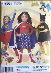 Simplicity Costume Pattern 1035 Girls' Sz 3-8