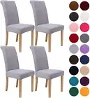 2-8PCS Velvet Kitchen Chair Covers Velvet Slipcover Dining Chair Parsons Cover