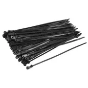 Mount Head Cable Zip Ties 8 Inch Screw Hole Nylon Wire Strap Black 80pcs