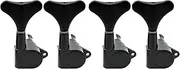 Musiclily 4-in-line Sealed Bass Tuners Tuning Pegs Keys Machine Heads Set, Black